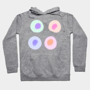 Colorful abstract circle art Hoodie